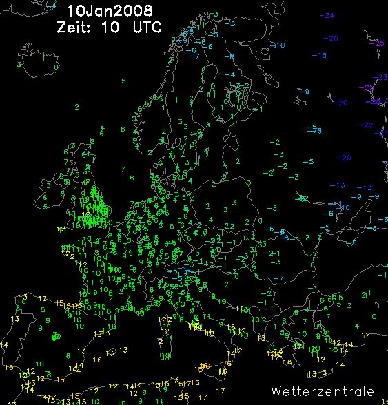 Temperaturen 10Jan08